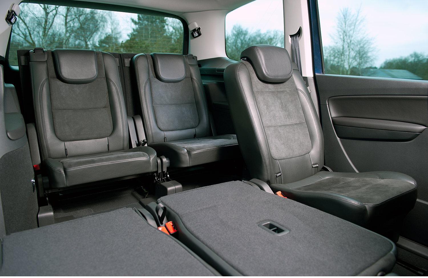 VW Sharan 2014 rear seats folded