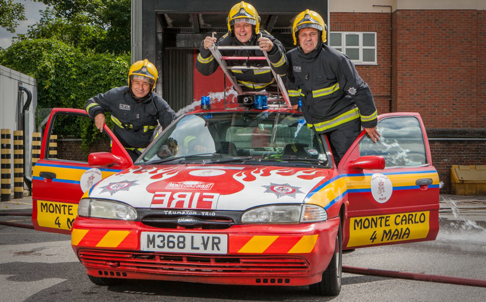 Monte Carlo or Bust rally firefighters