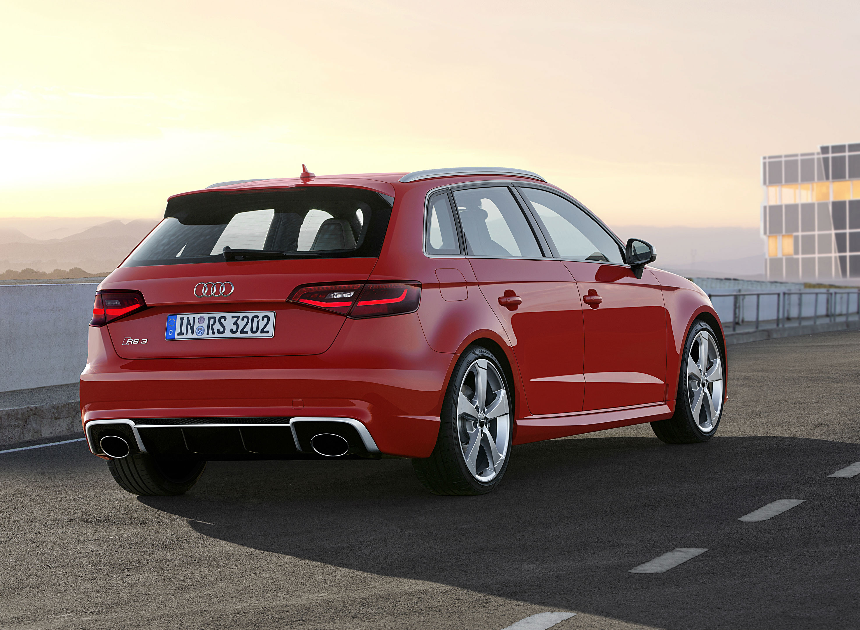 Audi RS3 2015 rear view