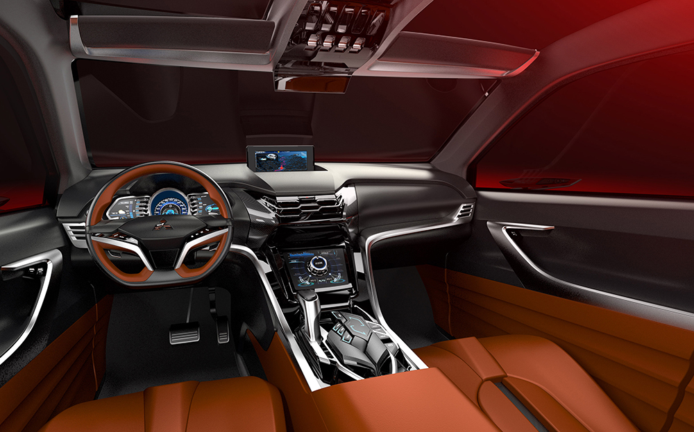 2015 Mitsubishi PHEV II concept interior