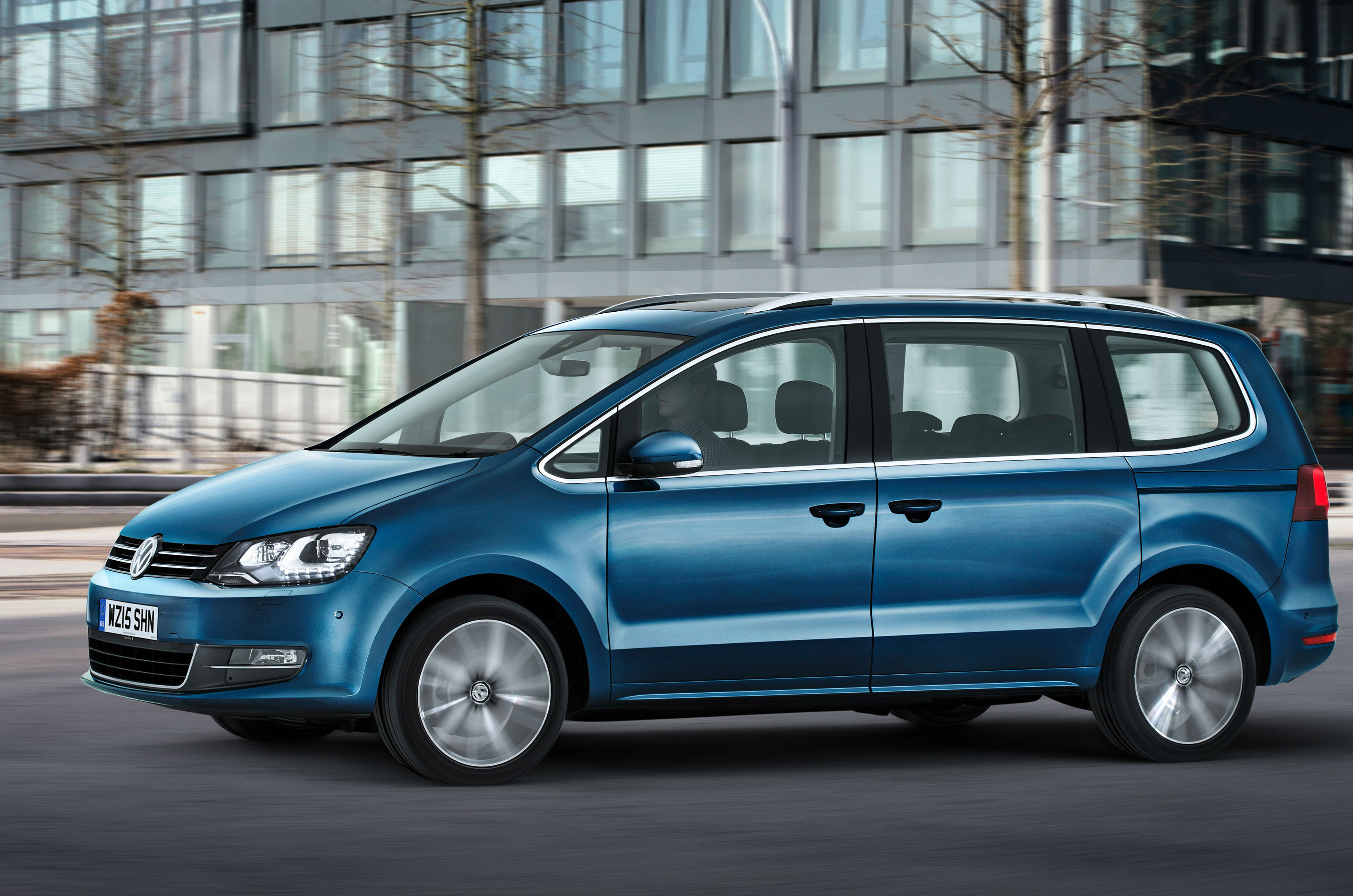 Volkswagen Sharan has a 33-litre boot with all seven seats in use