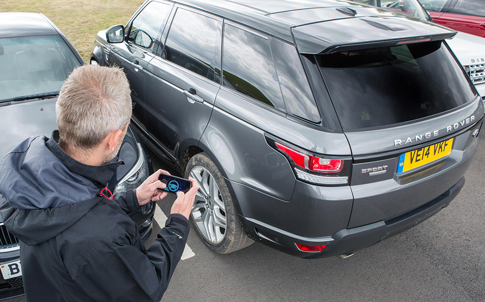 DRIVING A CAR WITH A SMARTPHONE