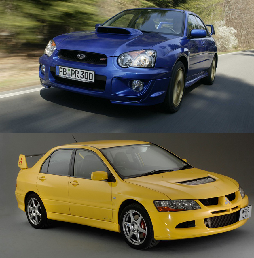 Jeremy Clarkson's first five-star car review: Subaru Impreza WRX STi / Mitsubishi Lancer Evo VIII