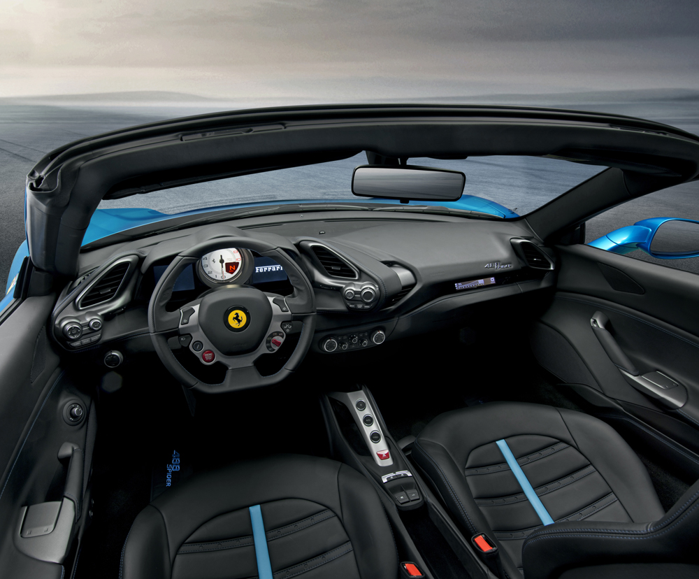 Ferrari 488 Spider interior