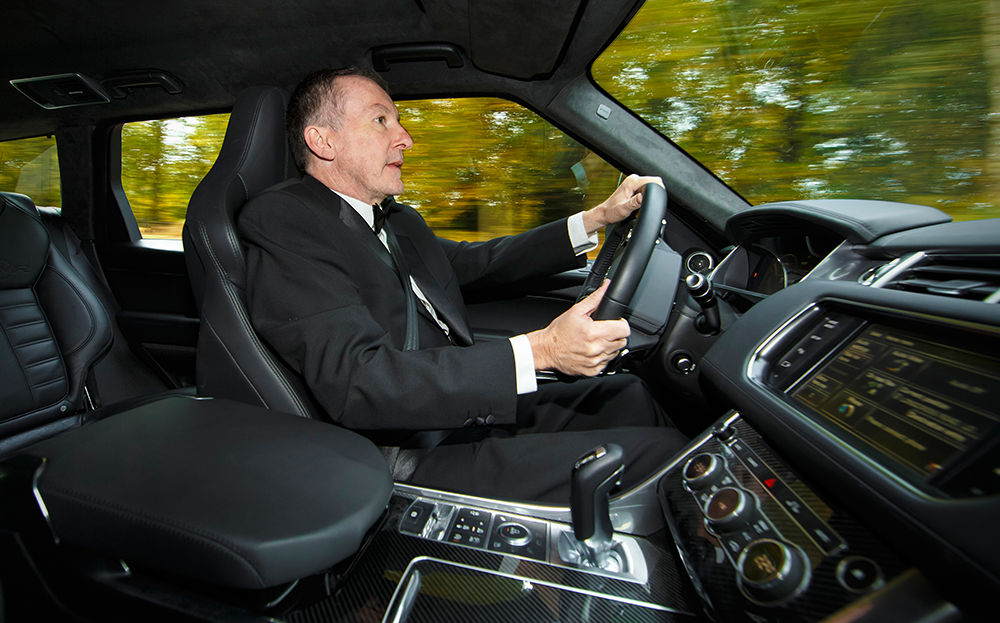 Range Rover Sport SVR James Bond Spectre car interior