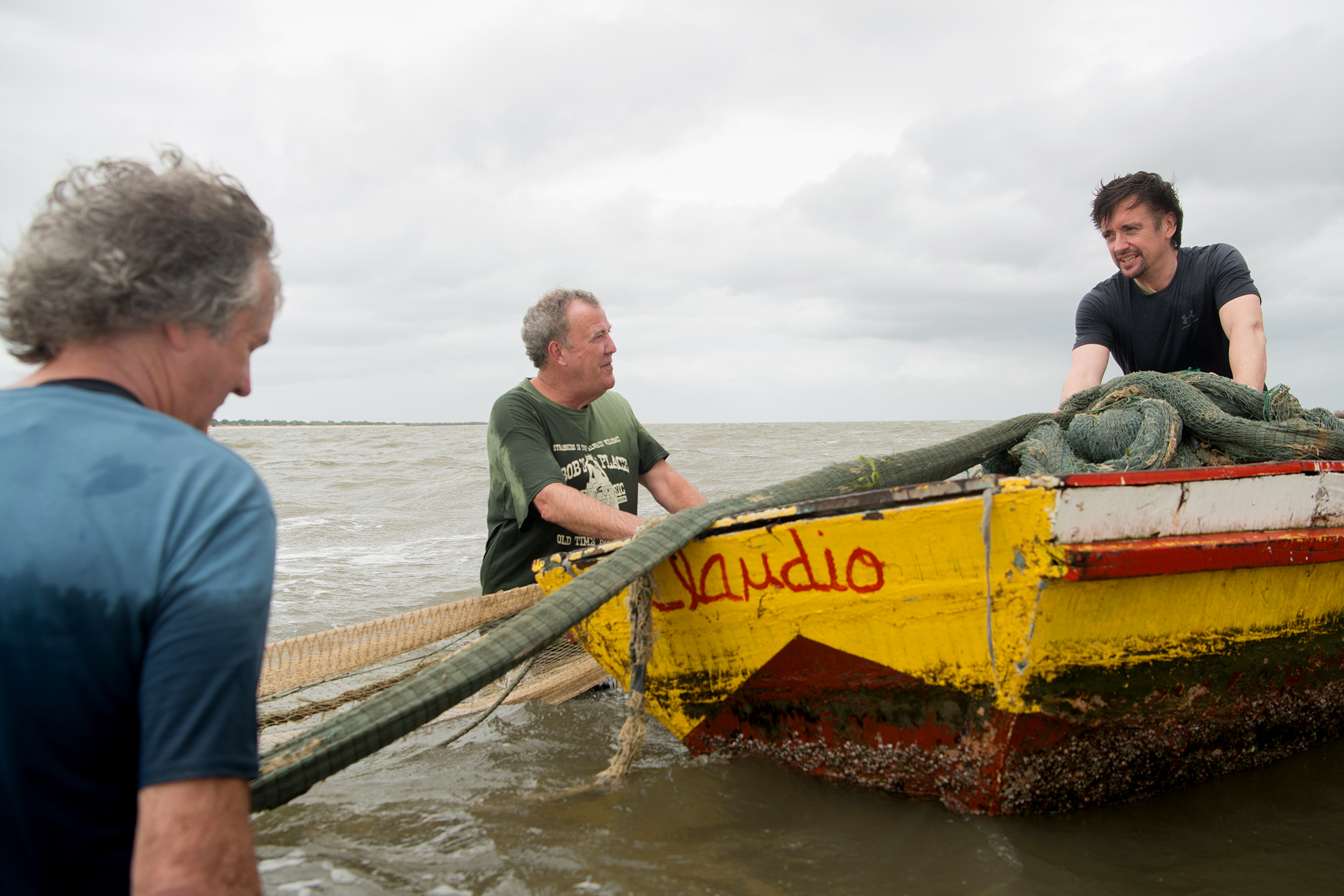 Jeremy Clarkson, James May and Richard Hammond in The Grand Tour Season 2