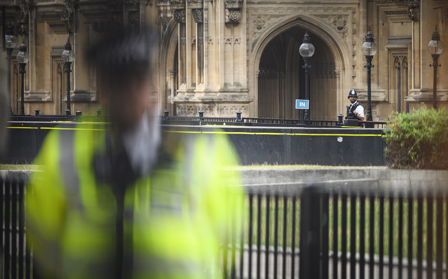 Police arrest terror suspect in car crash outside the Houses of Parliament