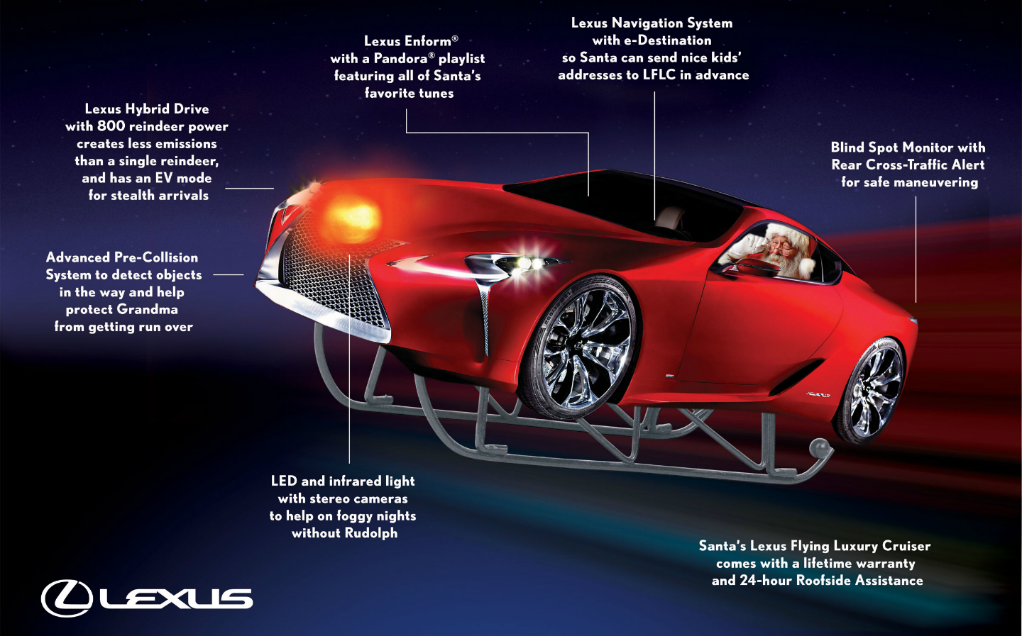 Top 5: Father Christmas sleighs designed by car makers