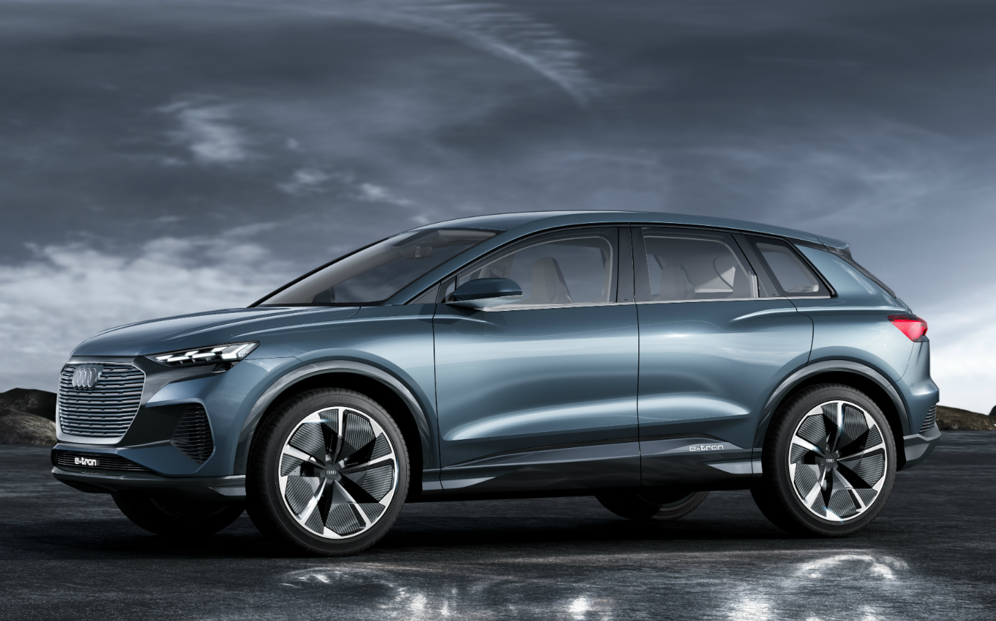 Audi Q4 e-tron concept at Geneva 2019