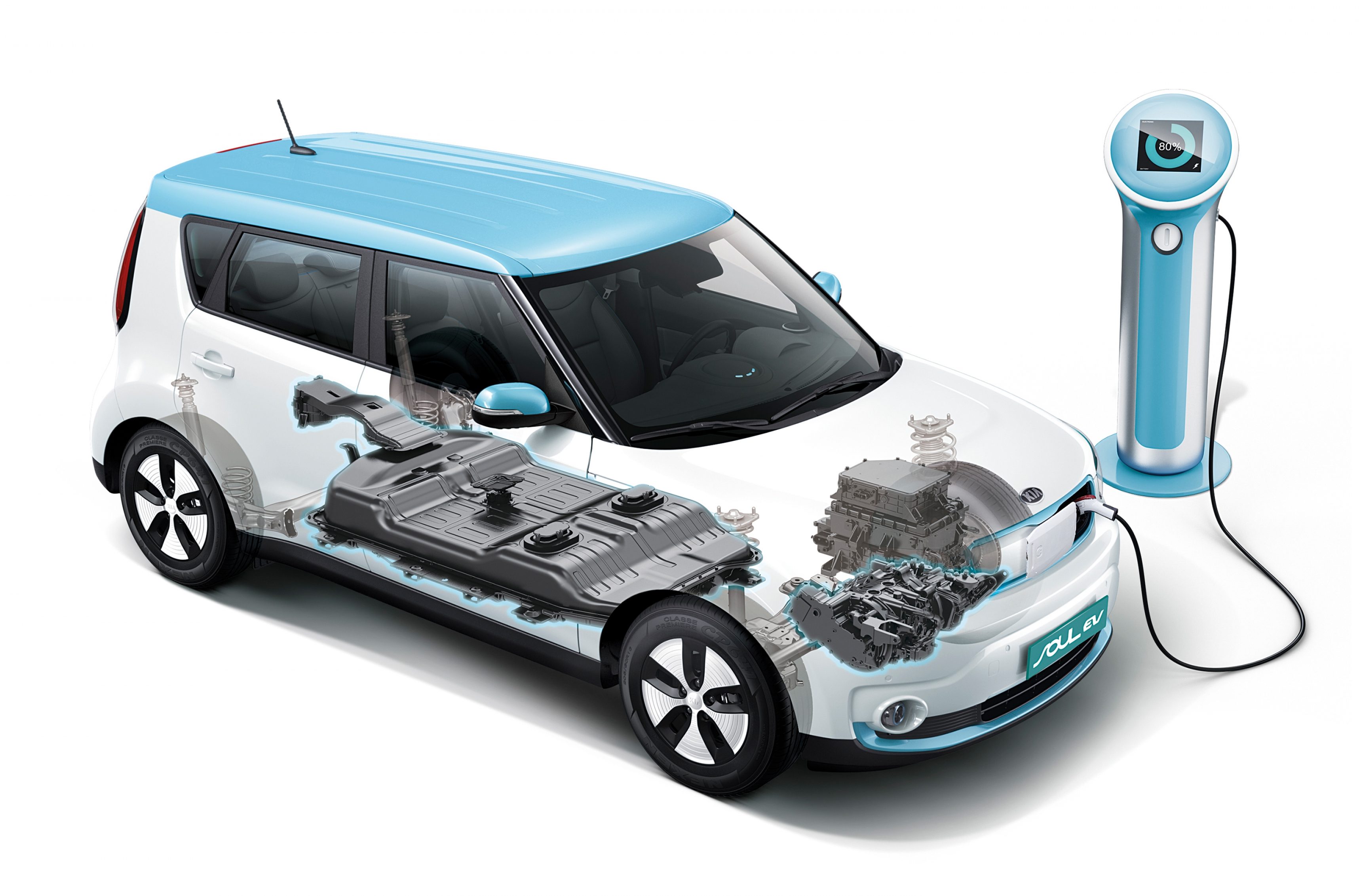 2014 Kia Soul EV cutaway