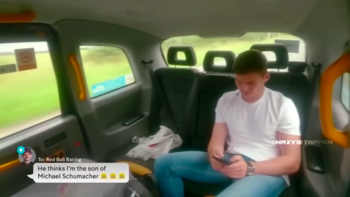 Max Verstappen taxi prank Channel 4 F1 British GP coverage