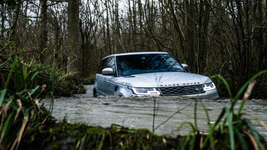 Range Rover Sport P400e wading off-road