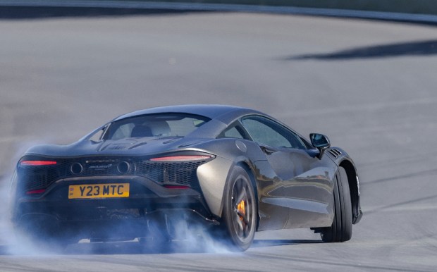 McLaren Artura powerslide drift