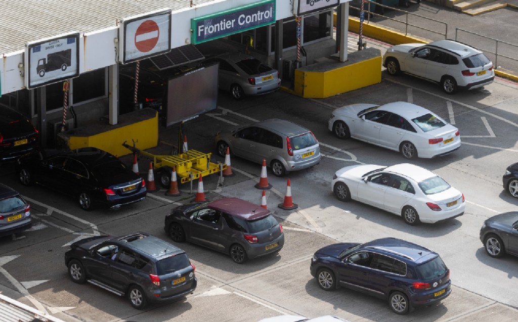 Dover port traffic queues