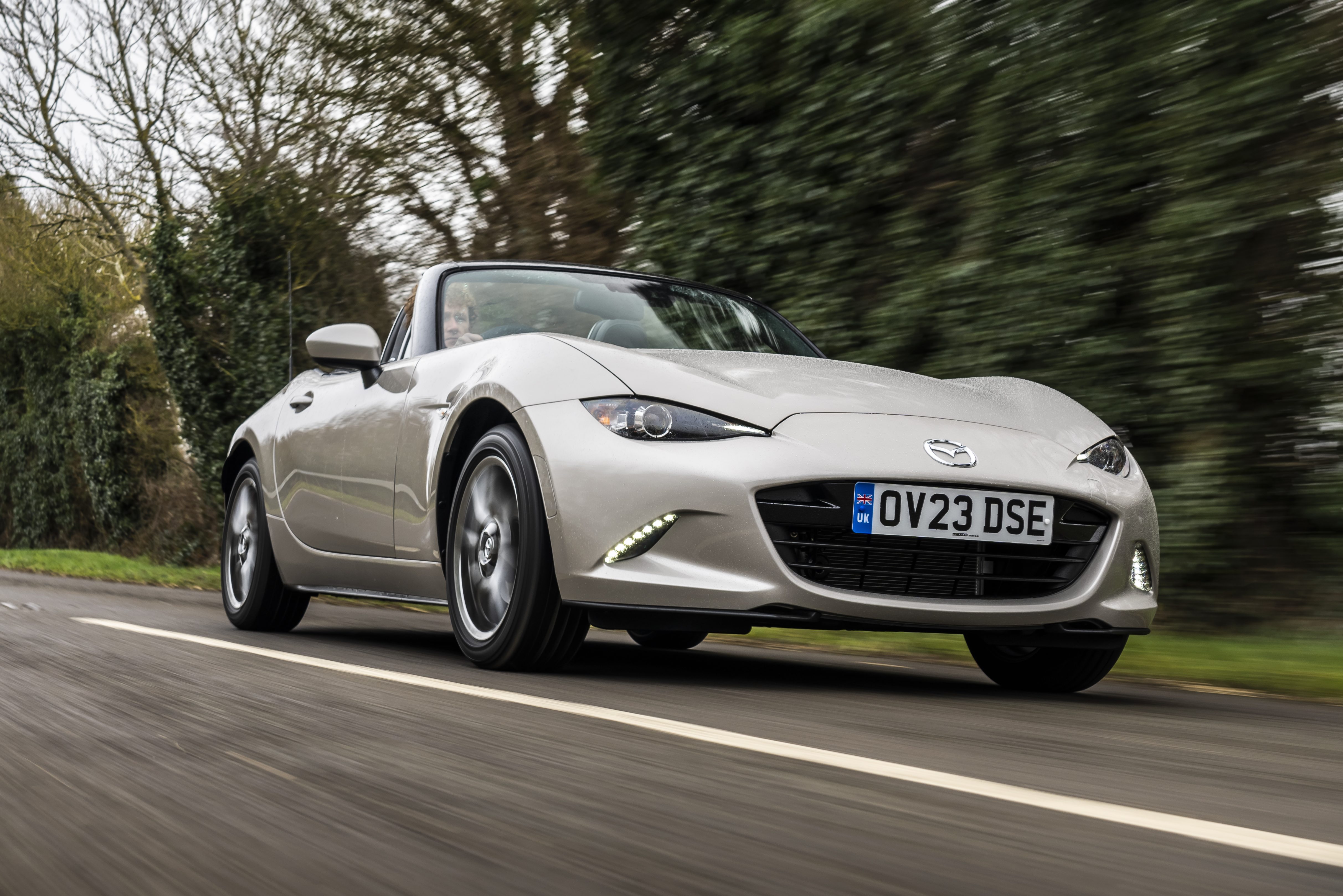 2023 Mazda MX-5 sports car on the road