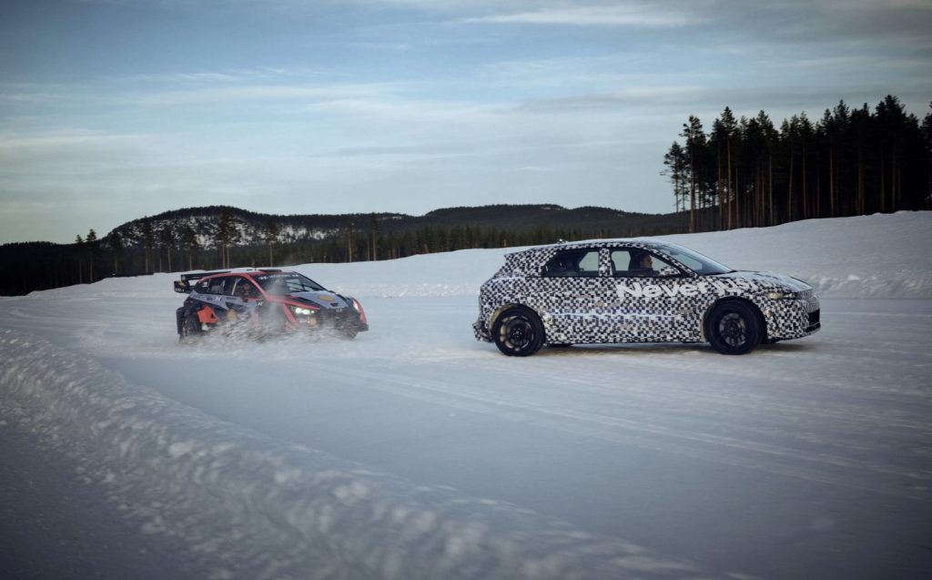 Hyundai Ioniq 5 N prototype under test