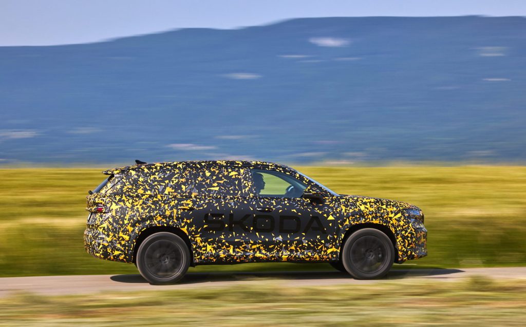 2024 Skoda Kodiaq in camouflage