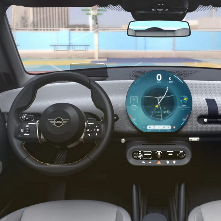 Dashboard of new Mini Cooper Electric revealed