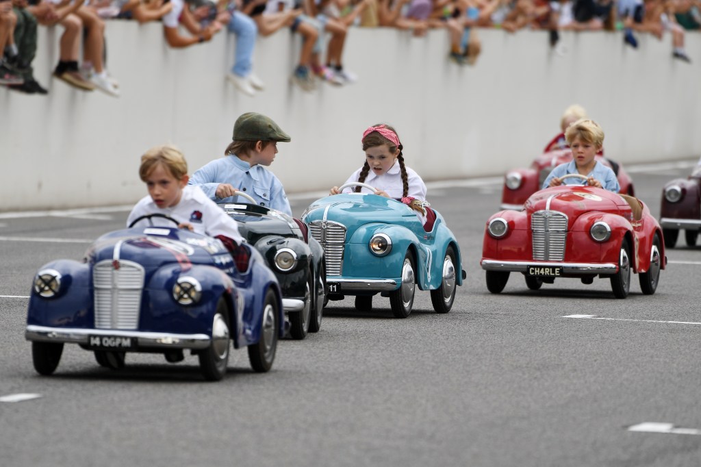 Eva Dron in the Settrington Cup race two at Goodwood Revival 2023. (Jeff Bloxham)