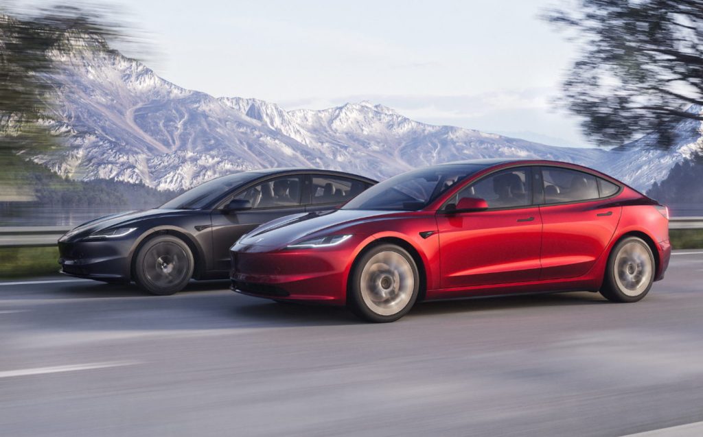 Tesla Model 3 updated for 2024