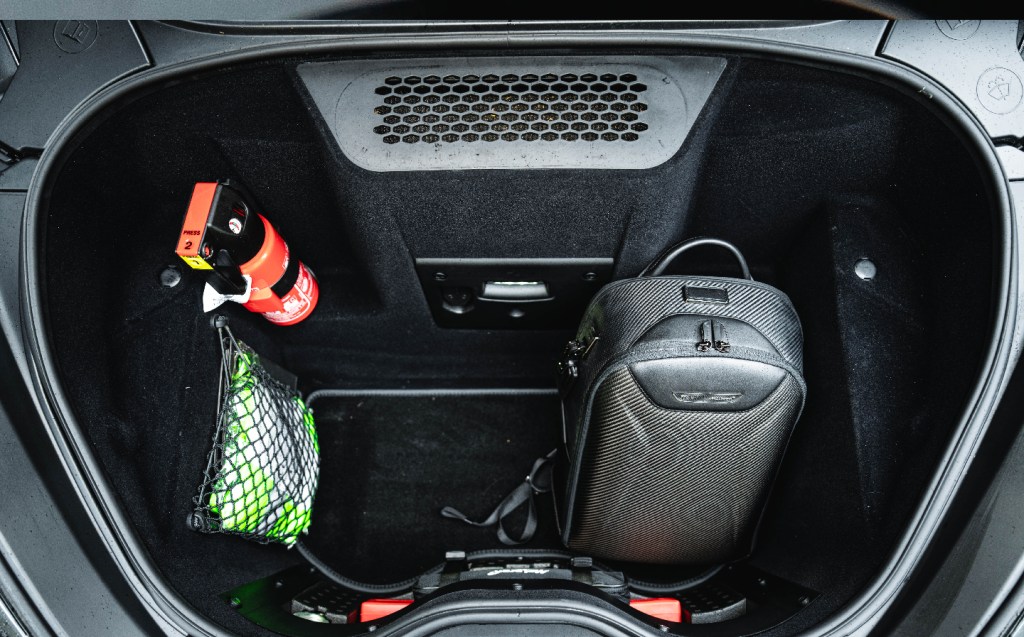 McLaren GT front luggage compartment frunk