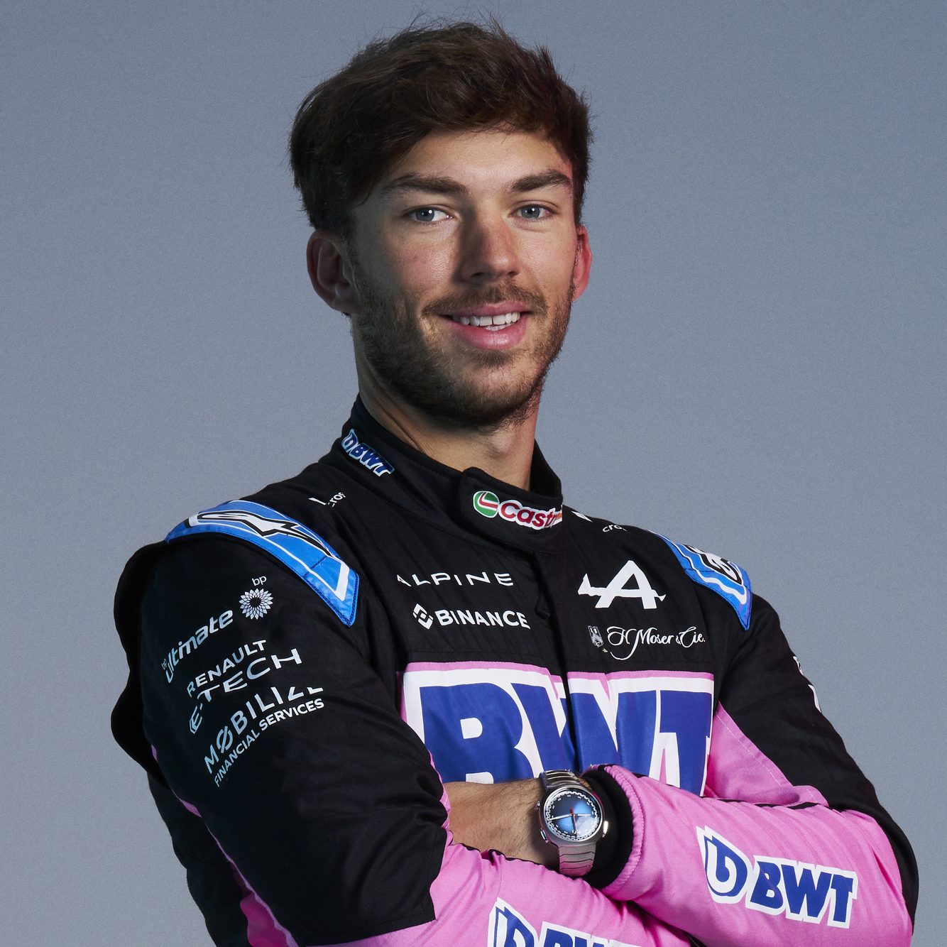 Pierre Gasly studio portrait ahead of 2024 F1 season with Alpine