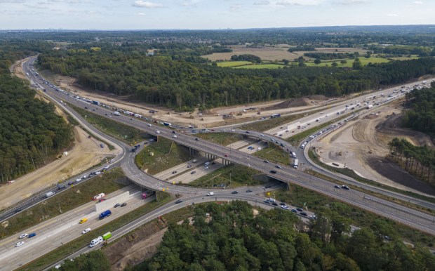 M25 roadworks junction 10