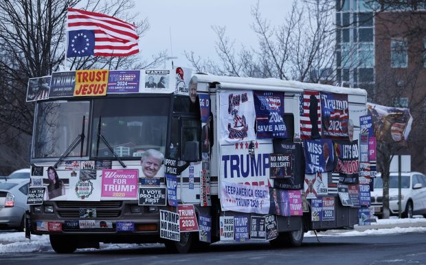 Trump fans Donna Eiden and Rocky Granata, from Philadelphia