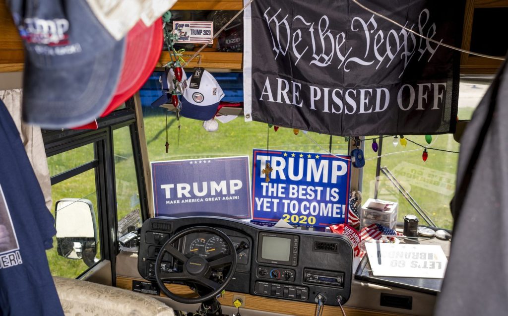 Trump fans Donna Eiden and Rocky Granata, from Philadelphia